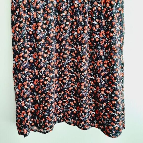 JOE FRESH Sleeveless Scoop Neck Mini Dress Ditsy Floral Print Sz L - Picture 4 of 15